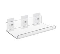 CXGBQSJ Clear Acrylic Display Shelves Floating Wall Mounted No Drill With Hardware Space Saving Storage Organizer for Bedroom Office Living Room,A,15x30cm