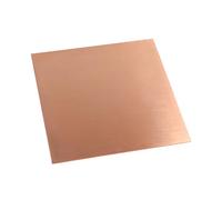 CXGBQSJ Copper Sheet 99.9% 120x120mm Thickness 1mm Double Sided Film Attached Copper Sheets Plates for Crafting Repairs Electrical,180x180mm