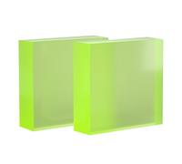 CXGBQSJ Cuttable PU Polyurethane Block Slab, Durable Rubber Sheet for Custom Gaskets, Vibration Control and Protective Pads,100 * 200 * 8mm/2pcs