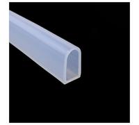 CXGBQSJ D Shaped Seal Strip Self Adhesive Length 1m Flexible Silicone Block Cold Air, Reduce Noise for External Doors, Windows and Sliding Doors,15x25mm