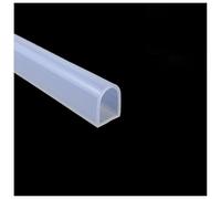 CXGBQSJ D Shaped Seal Strip Self Adhesive Length 1m Flexible Silicone Block Cold Air, Reduce Noise for External Doors, Windows and Sliding Doors,15x20mm