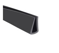 CXGBQSJ Flat Angle U Rubber Sealing Strip Length 1m Flexible Edge for Doors Windows Glass Metal Panels Sound Insulation Vibration Dampening,14x8mm