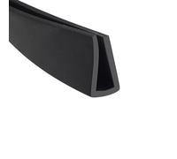 CXGBQSJ Flat Angle U Rubber Sealing Strip Length 1m Flexible Edge for Doors Windows Glass Metal Panels Sound Insulation Vibration Dampening,16x7mm