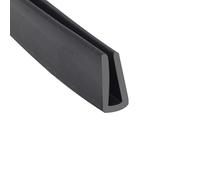 CXGBQSJ Flat Angle U Rubber Sealing Strip Length 1m Flexible Edge for Doors Windows Glass Metal Panels Sound Insulation Vibration Dampening,10x5mm