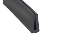 CXGBQSJ Flat Angle U Rubber Sealing Strip Length 1m Flexible Edge for Doors Windows Glass Metal Panels Sound Insulation Vibration Dampening,11x5mm