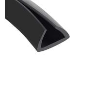 CXGBQSJ Flexible U Rubber Seal Strip Length 1m U Shaped Channel Weather Sealing Trim for Door Window Cabinet Glass Metal Sheet Draft Guard,17x23mm