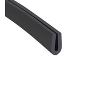CXGBQSJ U Channel Rubber Sealing Strip Rounded Corners Weather Resistant Door Window Seal Trim for Glass Panel Gap Filling and Noise Reduction,10x7mm