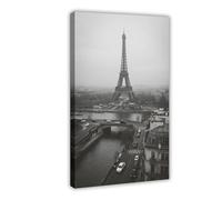 CXGFEFFG Aerial, Eiffel, Tower, Fog, Street, Car2 Canvas Poster Wall Art Decor Print Picture Paintings for Living Room 24x36inch(60x90cm)