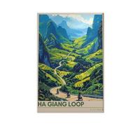 CXGFEFFG Ha Giang Loop Travel Poster - Vietnam Wall Art Print (2) Canvas Poster Bedroom Decor Landscape 12x18inch(30x45cm)