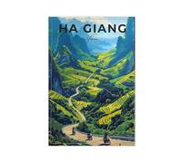 CXGFEFFG Ha Giang Loop Travel Poster - Vietnam Wall Art Print (4) Canvas Poster Bedroom Decor Landscape 08x12inch(20x30cm)