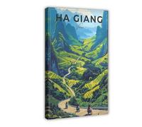 CXGFEFFG Ha Giang Loop Travel Poster - Vietnam Wall Art Print (4) Canvas Poster Wall Art Decor Print Picture Paintings 08x12inch(20x30cm)