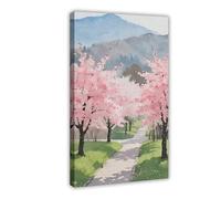 CXGFEFFG Philosopher's Path Spring 56 Canvas Poster Wall Art Decor Print Picture Paintings 16x24inch(40x60cm)