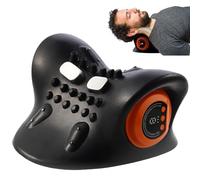 CXGTCI Neck and Shoulder Massager with Heat, Neck Traction Device Massage Pillow for Pain Relief - Deep Tissue Portable Back Massager for Home/Office/Travel