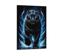 CXHJCA Animal Artwork Poster Slowly Approaching Panther Poster Decorative Painting Canvas Wall Posters And Art Picture Print Modern Family Bedroom Decor Posters 16x24inch(40x60cm)