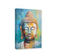 CXHOSTENT Buddha Canvas Wall Art Zen Picture Wall Decor Buddha Statue Painting Print Meditation Spirit Yoga Room Bedroom Decor Frame (Buddha - 1, 30.00 x 45.00 cms)