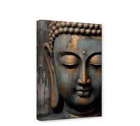 CXHOSTENT Buddha Canvas Wall Art Zen Wall Decor Vintage Buddha Statue Pictures Painting Meditation Spirit Yoga Room Bathroom Decor Frame (Buddha - 2, 40.00 x 60.00 cms)