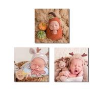 CXHOSTENT Custom Photo Prints 3 Piece Personalized Pictures for Wall Customized Canvas Wall Art with Your Photos for Family Wedding Friends Anniversary (No frame, 30.00 x 30.00 cms x 3PCS)