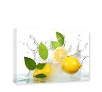 CXHOSTENT Kitchen Pictures Wall Decor Fruit Lemon Canvas Wall Art Food Paintings Print Modern Dining Room Kitchen Decor Frame (Lemon - 1, 30.00 x 45.00 cms)