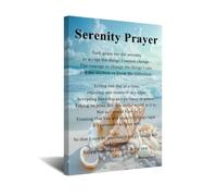 CXHOSTENT Serenity Prayer Wall Art Positive Scripture Canvas Prints Religious Bible Verse Pictures Inspirational Quotes Painting for Office Decor Framed (Bible-12, 18l x 12w)