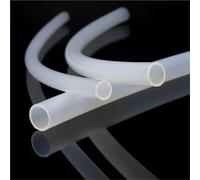 Cxiang-Silicone Hose Tube 5Meter PA6 Nylon Tube 2mm 4mm 6mm 8mm 9mm 10mm 12mm Pneumatic Air Compressor Smooth Rigid High Pressure PA Oil Pipe, High temperature resistance(Transparent,ID 9mm x OD 12mm)