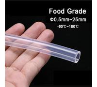 Cxiang-Silicone Hose Tube ID 0.5mm~25mm Clear Transparent Food Safe Silicone Tubing Hose Pipe Aquarium Pump Soft Tube Flexible, High Temperature Resistance(1m,ID 0.5mm x OD 1mm)