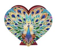 CXINLky 5D Diamond Art Painting Money Box, Diamond Art Painting Heart Shape Wooden Money Box Fortune Box Tick Money Box Money Box Cash Box 10-Pacau