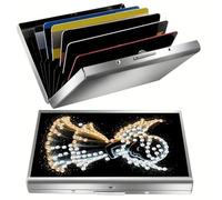 CXINLky Diamond Art Painting Card Case, DIY Diamond Art Premium Stainless Steel Credit Card Holder, RFID Protection Wallet Credit Card Holder 04-Elf