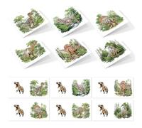 CXINLky Diamond Art Painting Cards, Diamond Art Animal Cards with Envelope, Gift Card, Holidays for Family, Lovers, Friends, 14 Dinosaurs
