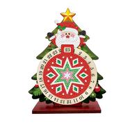 CXINLky Diamond Art Painting Christmas Countdown Calendar, Diamond Art 25 Days Christmas Tree Calendar Made of Wood, Christmas Calendar Gift 02 Santa Claus