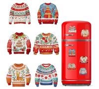 CXINLky DIY Diamond Art Fridge Magnets, Creative Christmas Diamond Painting Fridge Magnets Kits Decoration for Fridge, Magnetic Board, Bulletin Board-01-Christmas Jumper