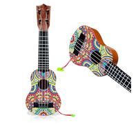 CXINLky DIY Diamond Art Painting Ukulele, Creative Diamond Art Ukulele with Pick for Beginners 05 Mandala