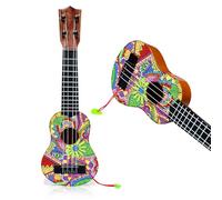 CXINLky DIY Diamond Art Painting Ukulele, Creative Diamond Art Ukulele with Pick for Beginners 10 Mandala