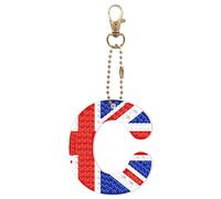 CXINLky DIY Diamond Painting 26 Letters Key Chain, 5D Diamond Painting Craft Set, Diamond Painting Pictures Sticker Pendant, Diamond Painting Keychain Gift-C