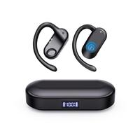 CXK AI Language Translation Earbuds Real Time, Bluetooth 5.4 Audifonos Traductores Inglés Español for 134 Languages & Accents, Translator Device for Travel Business Meeting Learning, Black