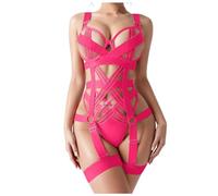 CXKOLD halloween lingerie sets for women bra and panties set sexy lingerie for women naughty plus size 22 red over black bodysuit lingerie women bodystocking tights for women plus size gloss