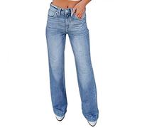 CXKOLD high Waisted Jeans Women Black Jeans Womens Jeans Size 20 UK Women Fashion Ladies Jeans Size 18 Stretch Bootcut mom Jeans Merch Band Jeggings for Women UK red Jeans