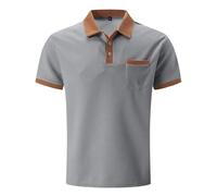 CXKOLD Men's Crewneck Graphic Tee T-Shirt Men’s Zipped Striped Patchwork Golf Polo Shirt Men's Crewneck Undershirt mens cotton linen summer shirt short sleeve pink casual mens satin shirt mandarin