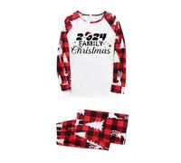 CXKOLD Pyjamas Matching Christmas Pyjamas Couples Tartan pjs for Women Sets Shorts Plus Size Girls Pyjamas 9-10 Years Old Silk red Silk pjs Women Women Pajamas Set Christmas Long Sleeve top Shorts 2