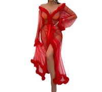 CXKOLD valentines outfits bamboo knickers thongs for men joke christmas body suit red lingerie set sexy