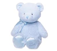 CXKPVFN Blue Soft Plush Teddy Bear Yummy Blue Bear Lullaby Blue Fluffy Bear Teddy Baby Blue Soft Plush Teddy Bear Teddy Bear Plush Toy Lake Blue Comforting Plush Toy Teddy Bear with Bow for Kid 28cm