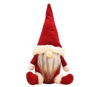 CXKPVFN Christmas Ornaments Plush Gnome Doll,Red Sitting Gnome Father Christmas Dolls Faceless Sitting Santa Claus Doll Santa Claus Doll with Hat Christmas Doll Christmas Furniture Decoration