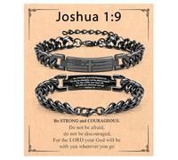 CXLDTE Baptism Gifts for Men Teenage Teen Boys, Best Baptism Favors Decorations Joshua Christian Religious Easter Gifts, 7.5 inches, Nylon, no gemstone