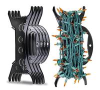CXLHO 12Pack Christmas Light Storage Holder, All-Purpose Holiday Light Storage, Cord Wind up, Christmas Organizer for String Lights, Extensions Cords, Garland, Beads and More, Black