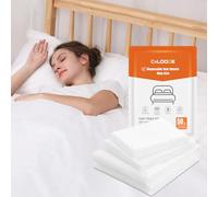 CxLoode Disposable Bed Sheets Fitted Sheet King Size, Disposable Travel Sheet for Hotel with Quilt Cover and Pillowcase, Disposable Bedding Travel Bedding Disposable Sheets for Travel Hotel Hospital