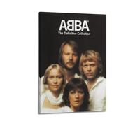 CXMAKNZ Posters Applicable to Abba The Definitive Collection Cd Canvas Oil Painting Decorative Painting Art Poster Hanging Painting Home Living Room Bedroom Dining Wall 12x18inch(30x45cm) Frame-style