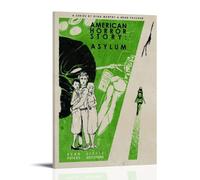 CXMAKNZ Posters Applicable to American Horror Story Asylum Canvas Oil Painting Decorative Painting Art Poster Hanging Painting Home Living Room Bedroom Dining Wall 16x24inch(40x60cm) Frame-style