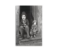CXMAKNZ Posters Applicable to Cuadros De Charles Chaplin Canvas Oil Painting Decorative Painting Art Poster Hanging Painting Home Living Room Bedroom Dining Wall 08x12inch(20x30cm) Unframe-style