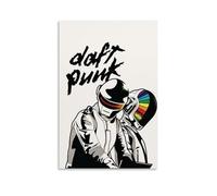 CXMAKNZ Posters Applicable to Daft Punk Canvas Oil Painting Decorative Painting Art Poster Hanging Painting Home Living Room Bedroom Dining Wall 08x12inch(20x30cm) Unframe-style