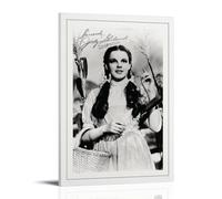 CXMAKNZ Posters Applicable to Judy Garland Poster Canvas Oil Painting Decorative Painting Art Poster Hanging Painting Home Living Room Bedroom Dining Wall 12x18inch(30x45cm) Frame-style