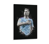 CXMAKNZ Posters Applicable to Kevin De Bruyne Poster Canvas Oil Painting Decorative Painting Art Poster Hanging Painting Home Living Room Bedroom Dining Wall 08x12inch(20x30cm) Frame-style